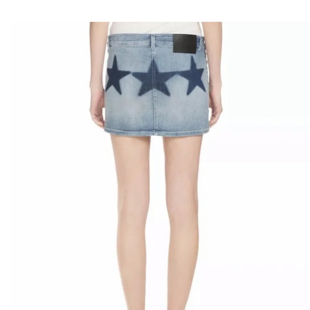 GIVENCHY star denim mini skirt